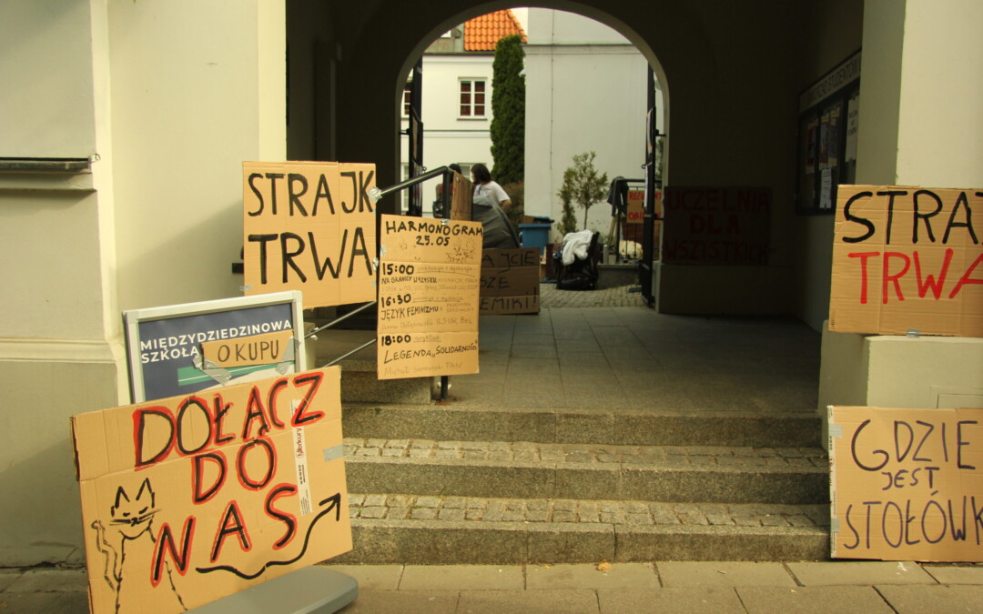 Okupacyjny poniedziałek na UW – studenci walczą o publiczne stołówki